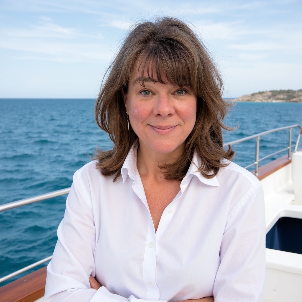 a woman smiling at camera